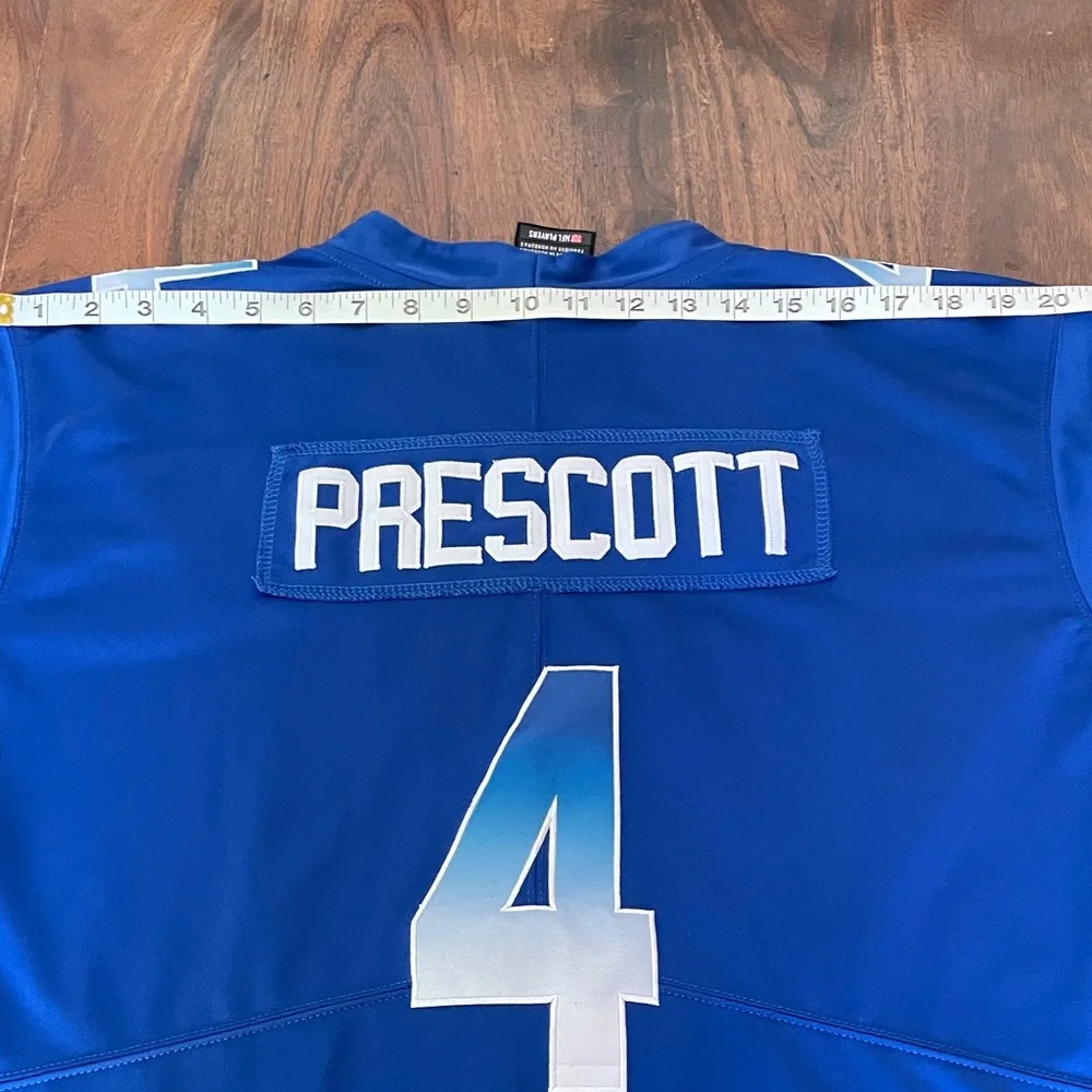 Nike Dallas Cowboys Dak Prescott Royal Blue 2018 Pro Bowl #4 Jersey Youth XL